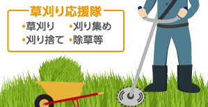 草刈り応援②