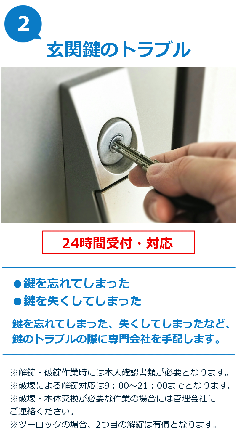 Vサポート 玄関鍵