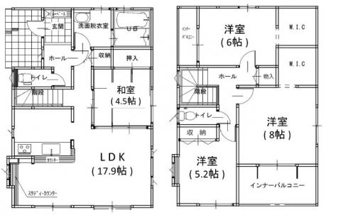 1号棟 間取り図