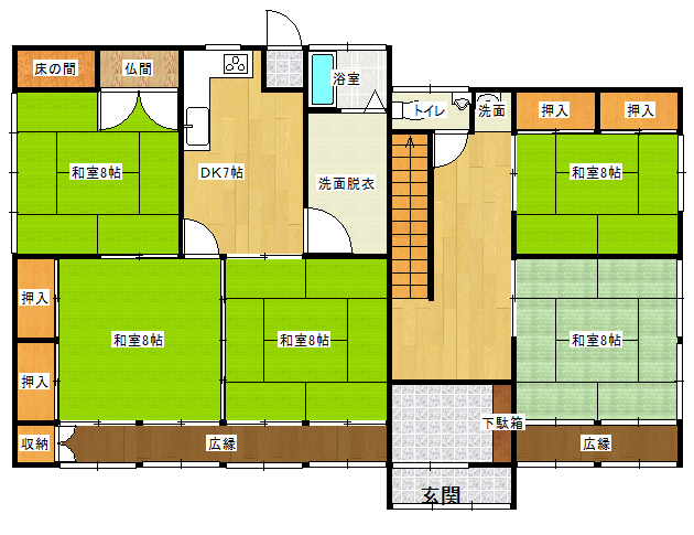 松江邸売家・鶴田町瀬良沢1F