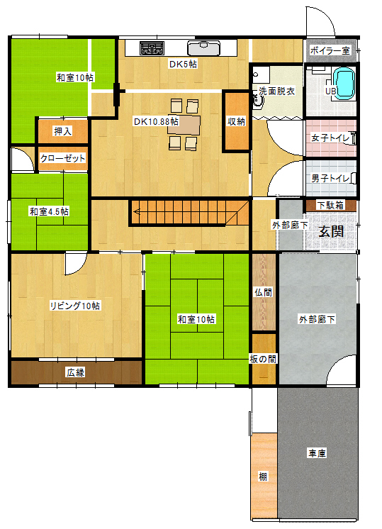 三上邸1F