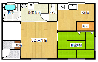 阿部邸貸家・一ツ谷間取り