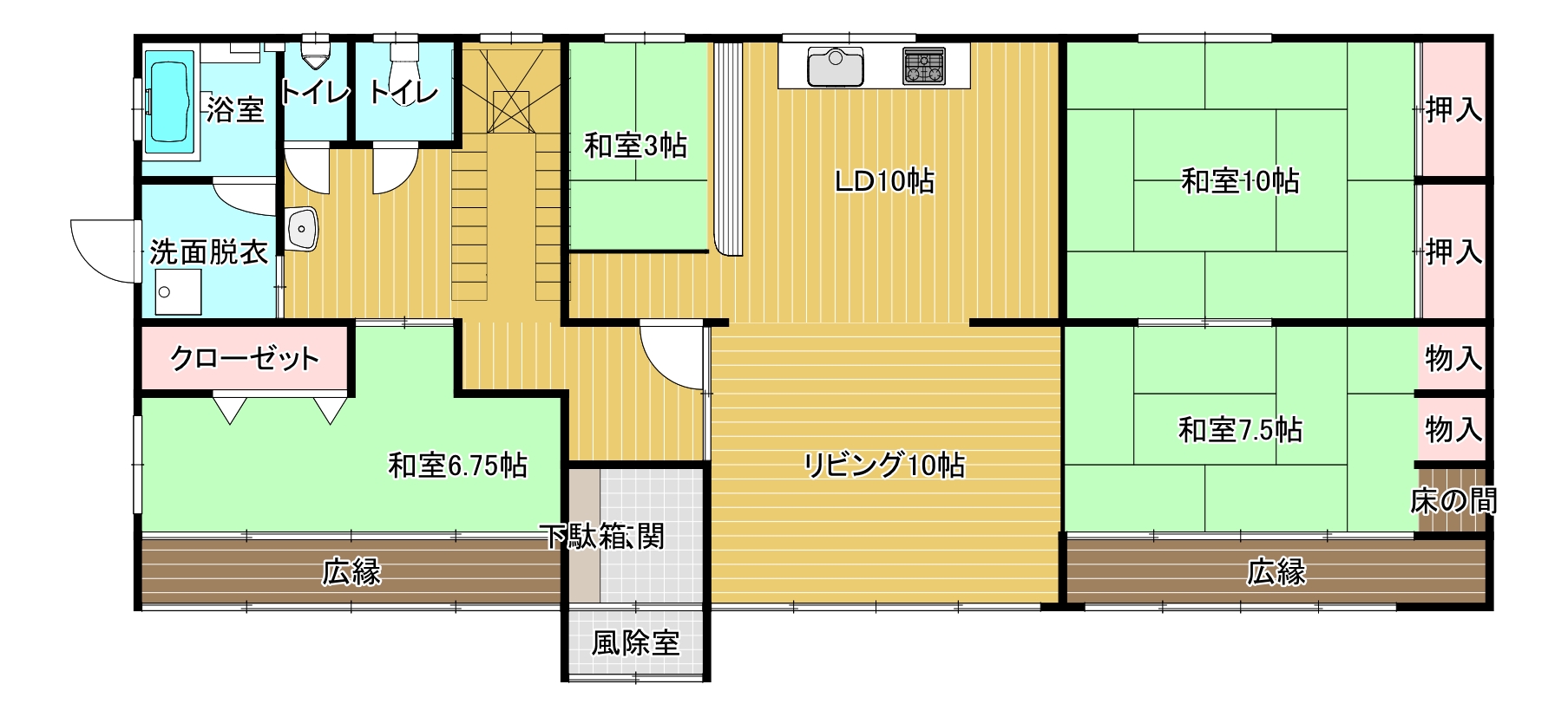 村田邸売家・金木芦野1F