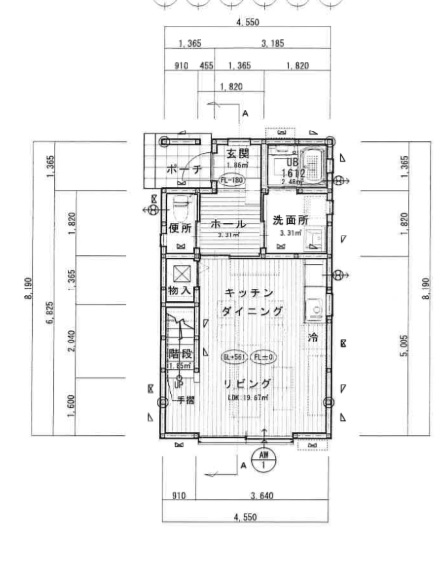 イデア貸家13C棟 1階間取図