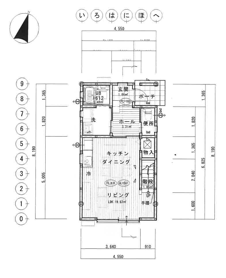 イデア貸家 B 1階間取図