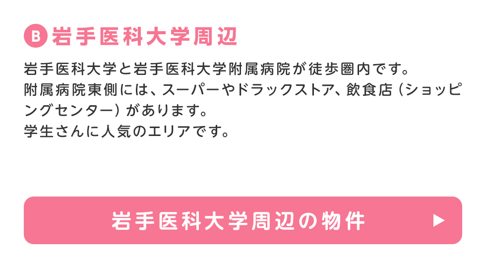岩手医科大学周辺：矢巾町医大通り