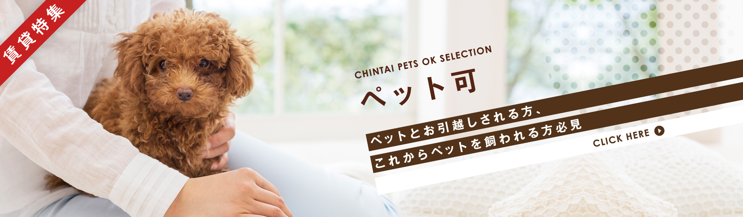 賃貸・こだわり特集・ペット可物件