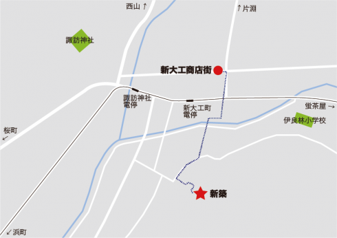 新大工商店街map