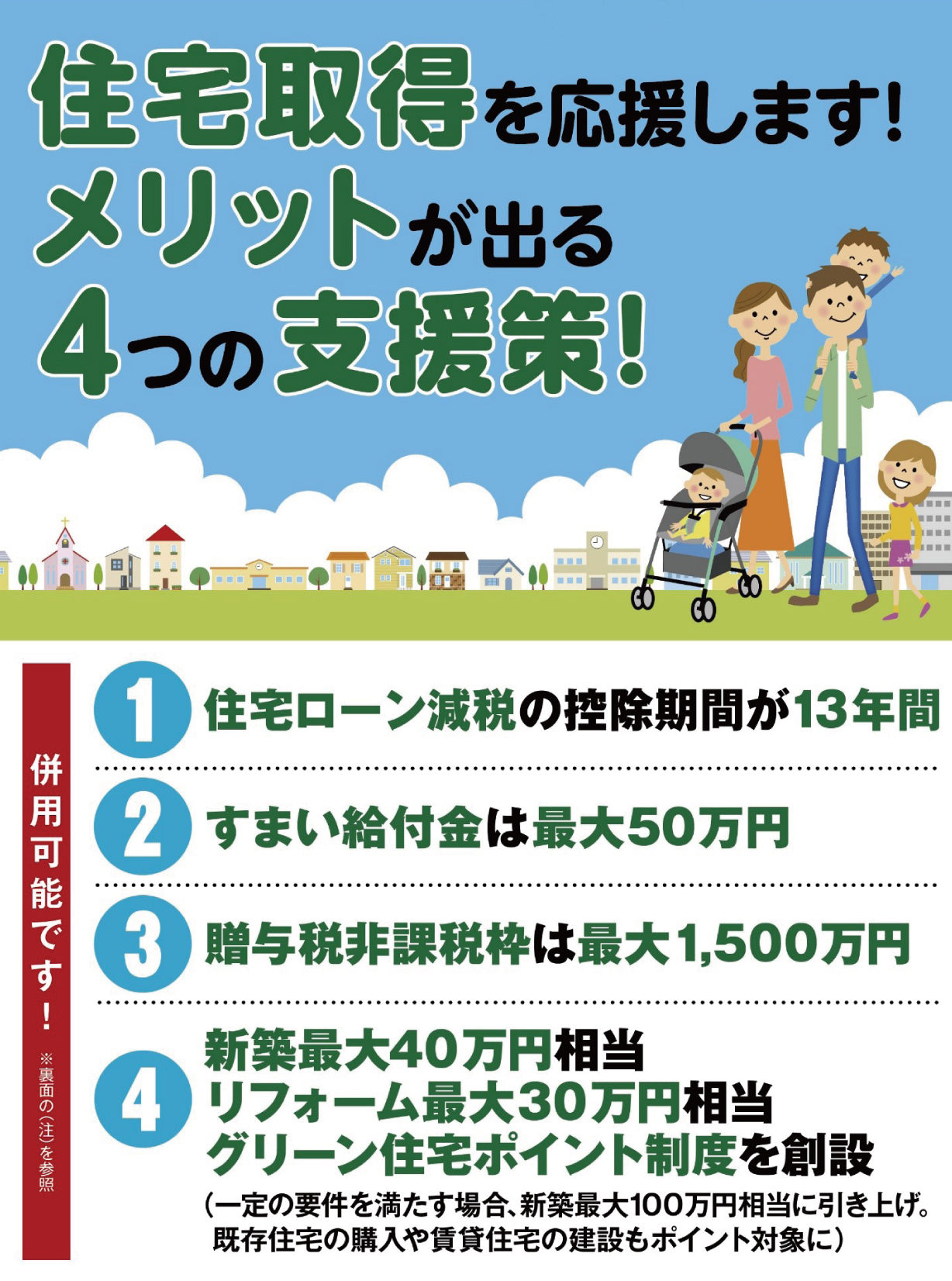 住宅取得を応援します メリットが出る4つの支援策 株式会社アイプロホールディングス