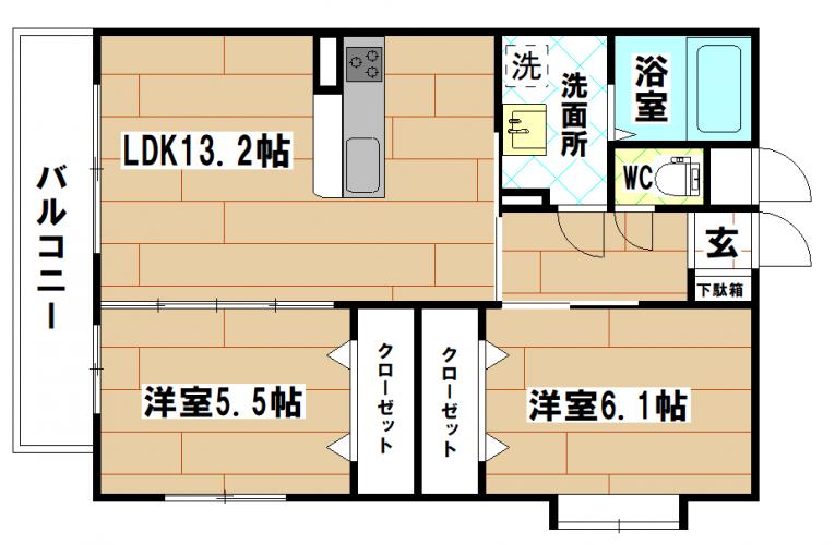 中井4丁目新築賃貸マンション　8号室2LDK