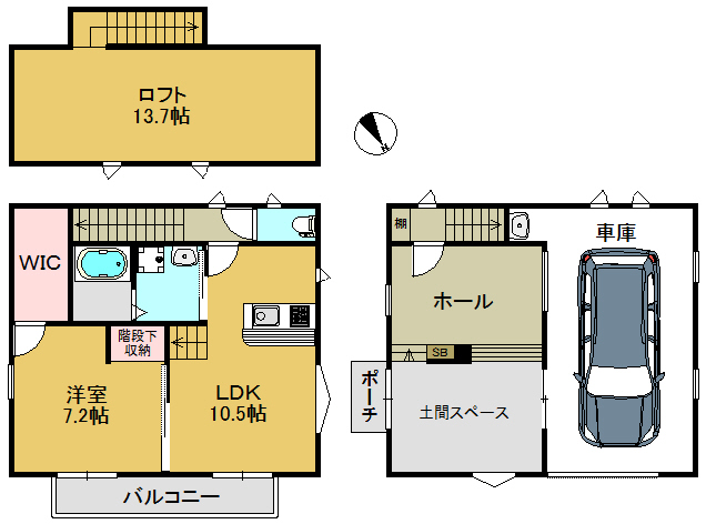フリースペース ライフスタイルを広げる福岡のガレージハウス 戸建賃貸住宅 ヴィラージュ瑞穂 趣味のスペース