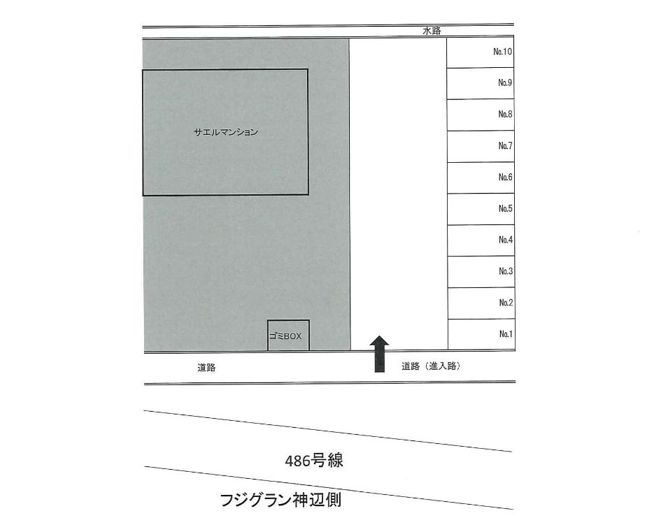 神辺の月極駐車場 神辺フジグラン前