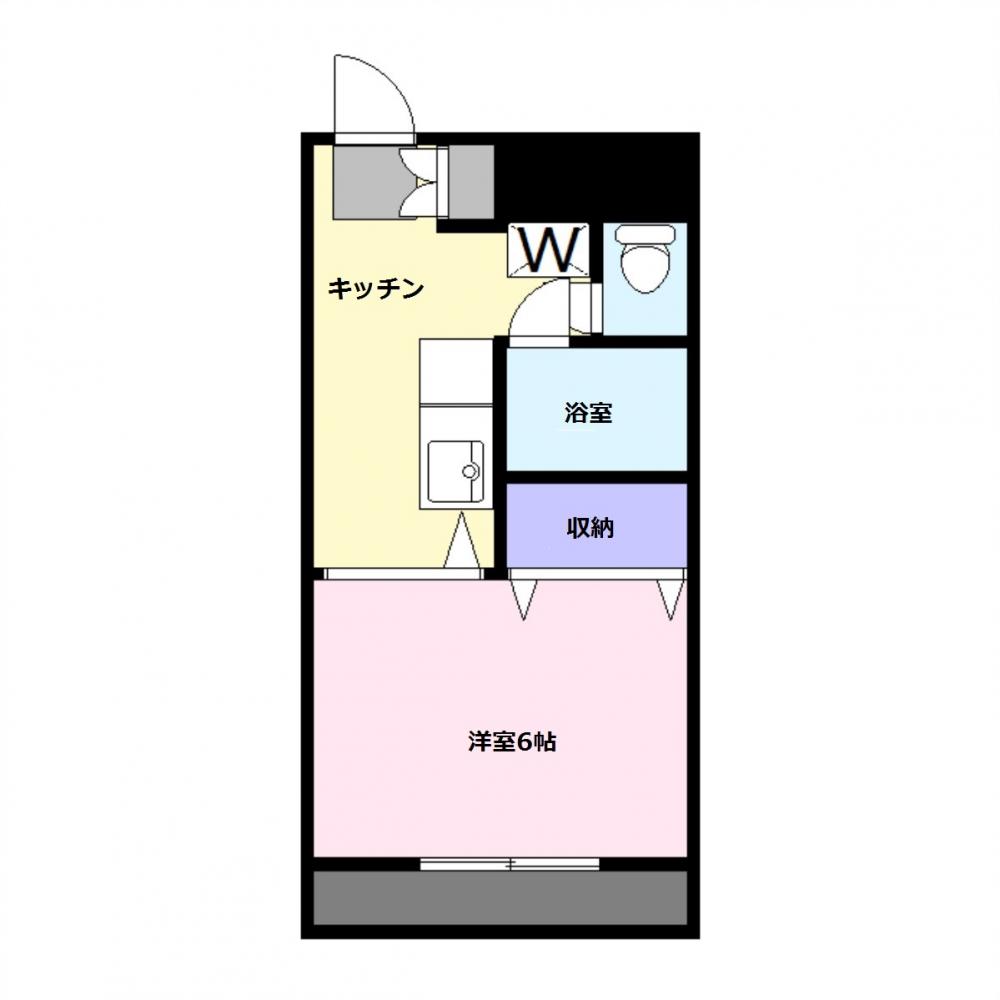 広島大学学生専用の寮の間取り図